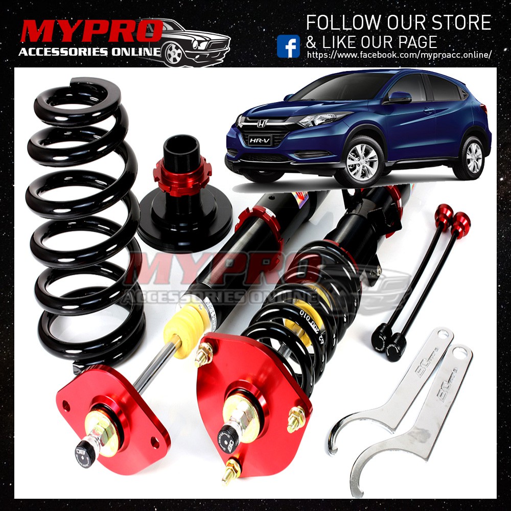 Adjustable Honda Hrv Hr V Vezel 2015 Bc Racing V1 Series Hi Lo Soft Hard Adjustable Absorber Suspension Shopee Malaysia