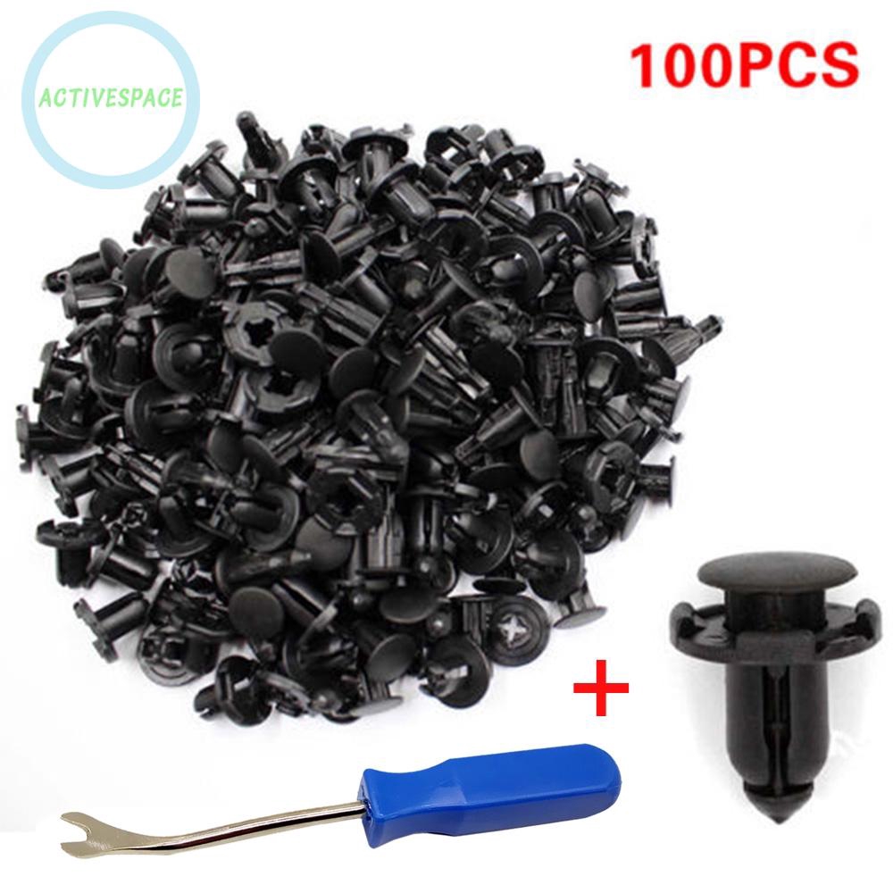 100X Durable Mixed Plastic Fastener Clips Car Body Panel Repair Electrical Line