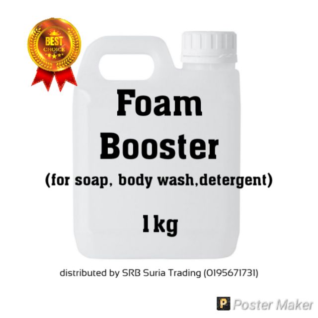 Liquid Foam Booster 500g, 1Kg (for making soap , body wash, detergent