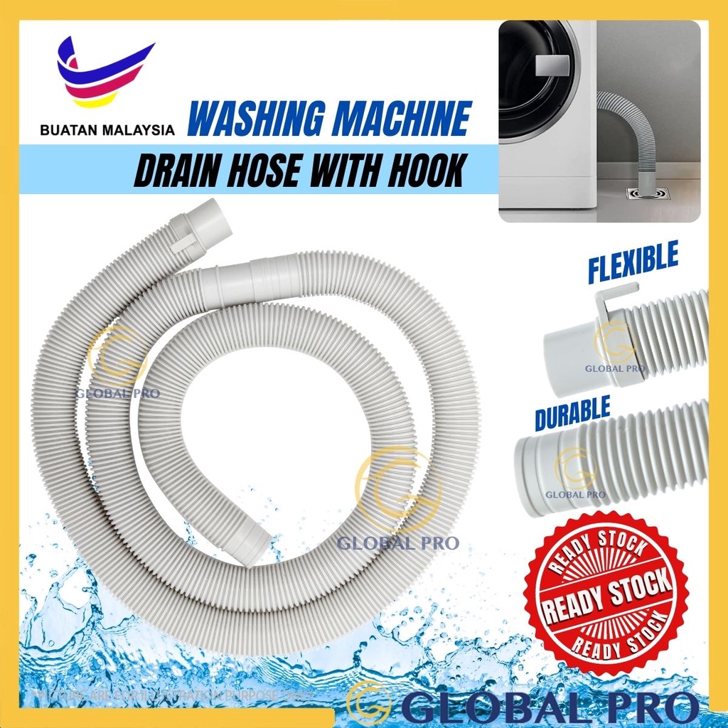 2Meter Straight Washing Machine Outlet Drain Hose Straight Made in Malaysia