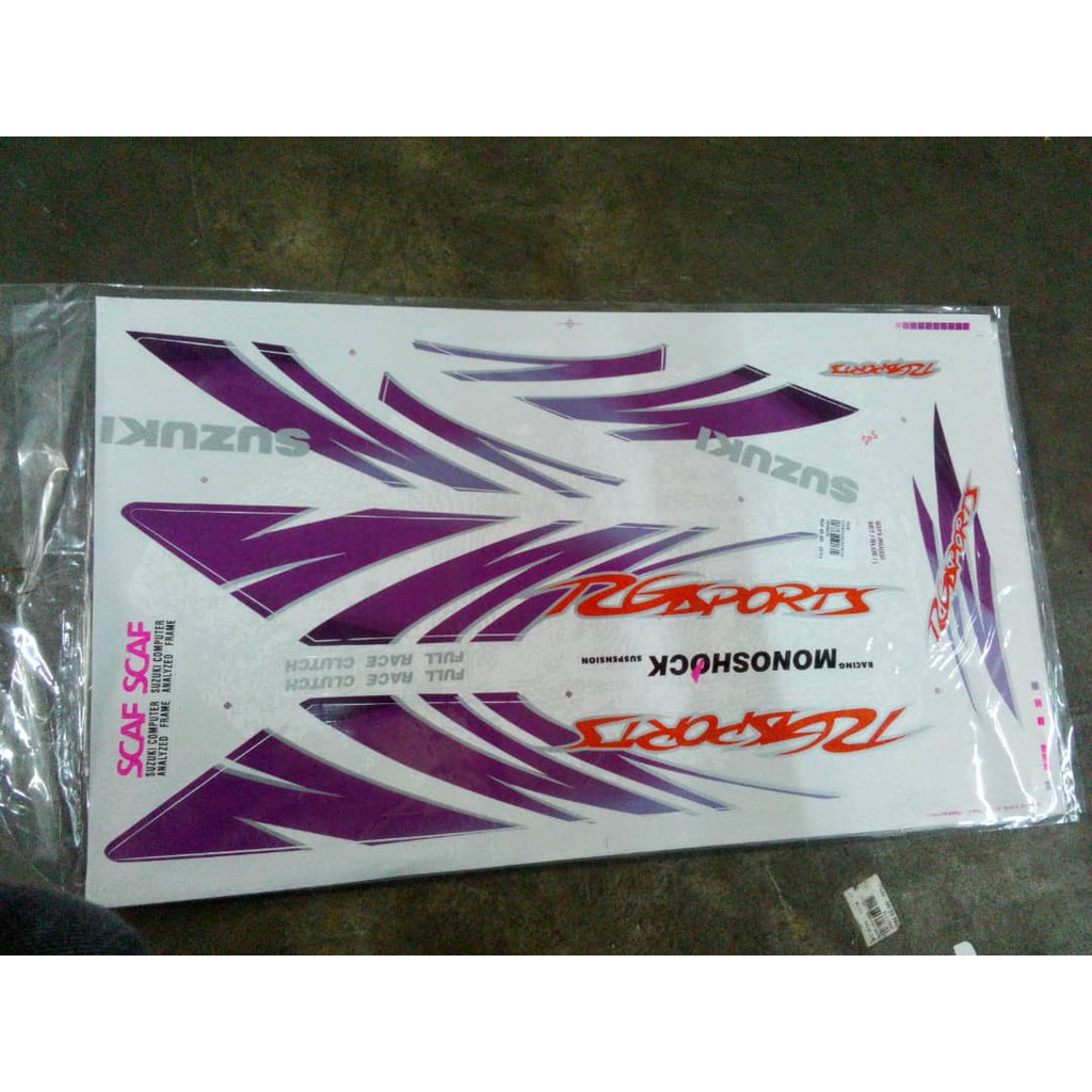 Sticker Suzuki Rg Sport Ru 2 Racing Mall Shopee Malaysia