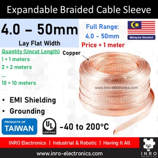 10M Wide 2mm--28mm Flat Copper Braid cable,Bare copper braid wire ground lead 