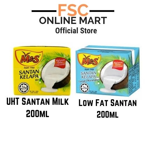 Buy Fsc M S Santan Kelapa Uht Lowfat 200ml Seetracker Malaysia