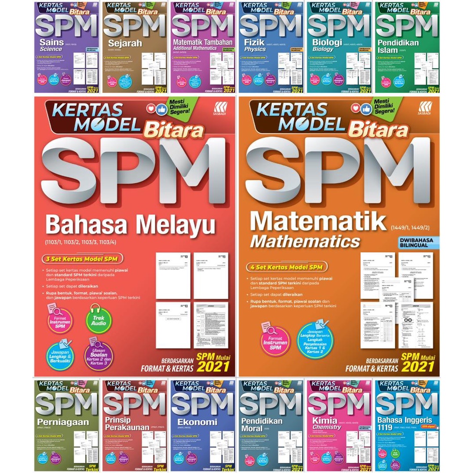 Kertas Model Bitara Spm 2022 Sasbadi Shopee Malaysia 