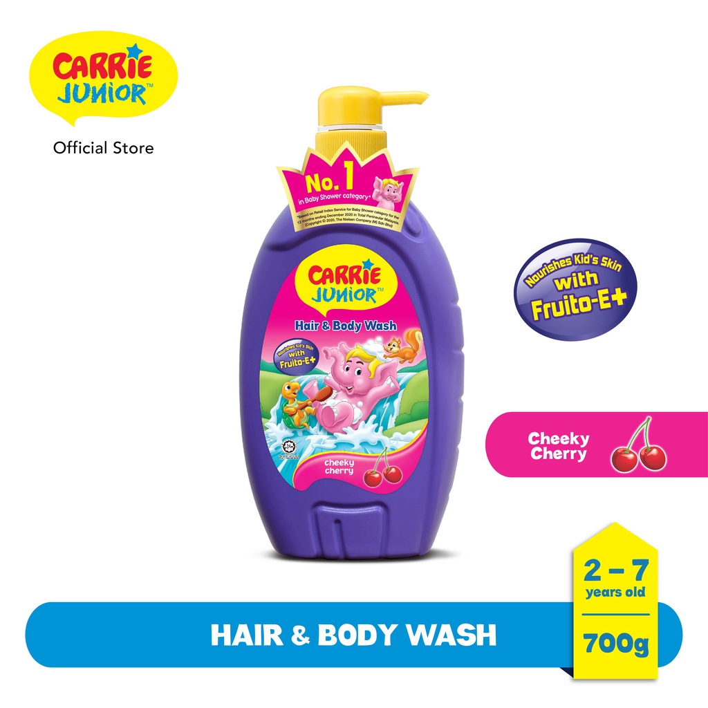 [Clearance Sale] Carrie Junior Hair & Body Wash - Cheeky Cherry (700g ...