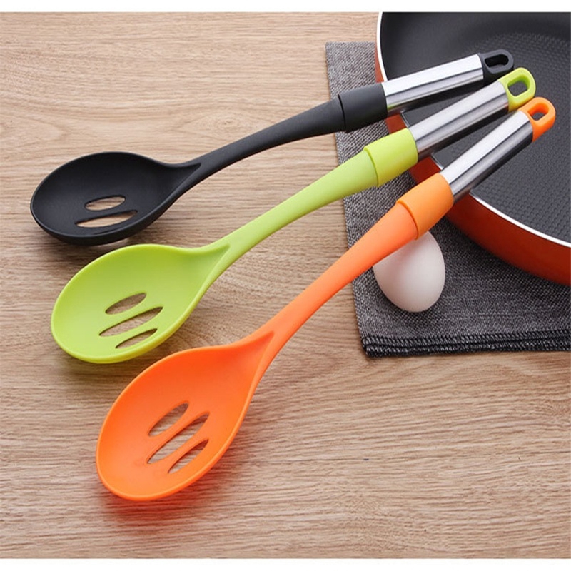 1 Pc Colander Strainer Scoop Plastic Soup Skimmer Spoon Noodles Cooking Shovels Vegetable Filter Spoon Kitchen Tools 