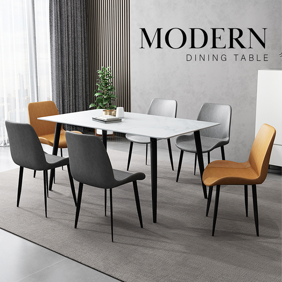 Nethome: beturn marble texture dining table/ study table/ working ...