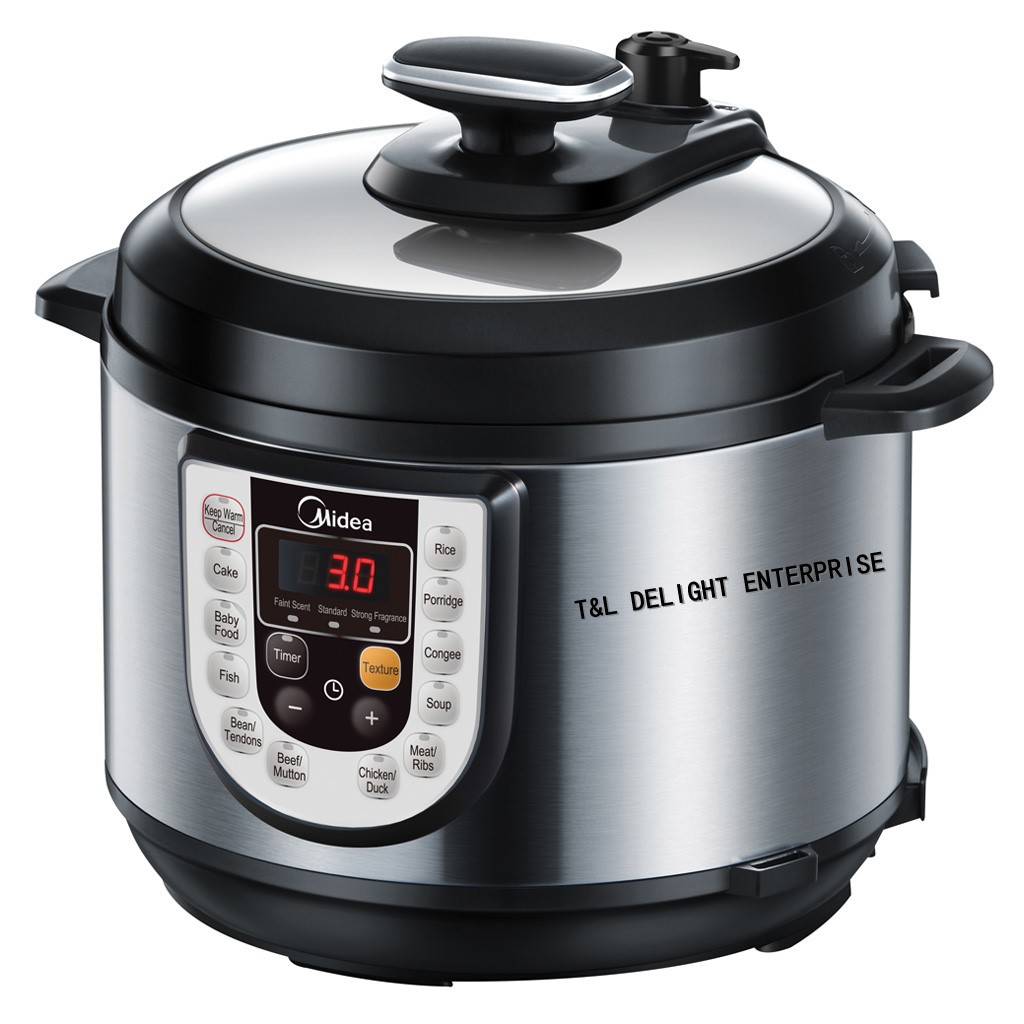 MIDEA 6.0L MY-12LS605A Pressure Cooker with Stainless Steel Pot