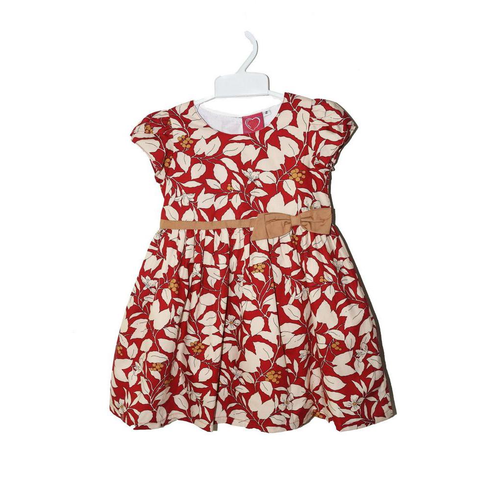 Cute Maree Flowerish Red Girl Dress