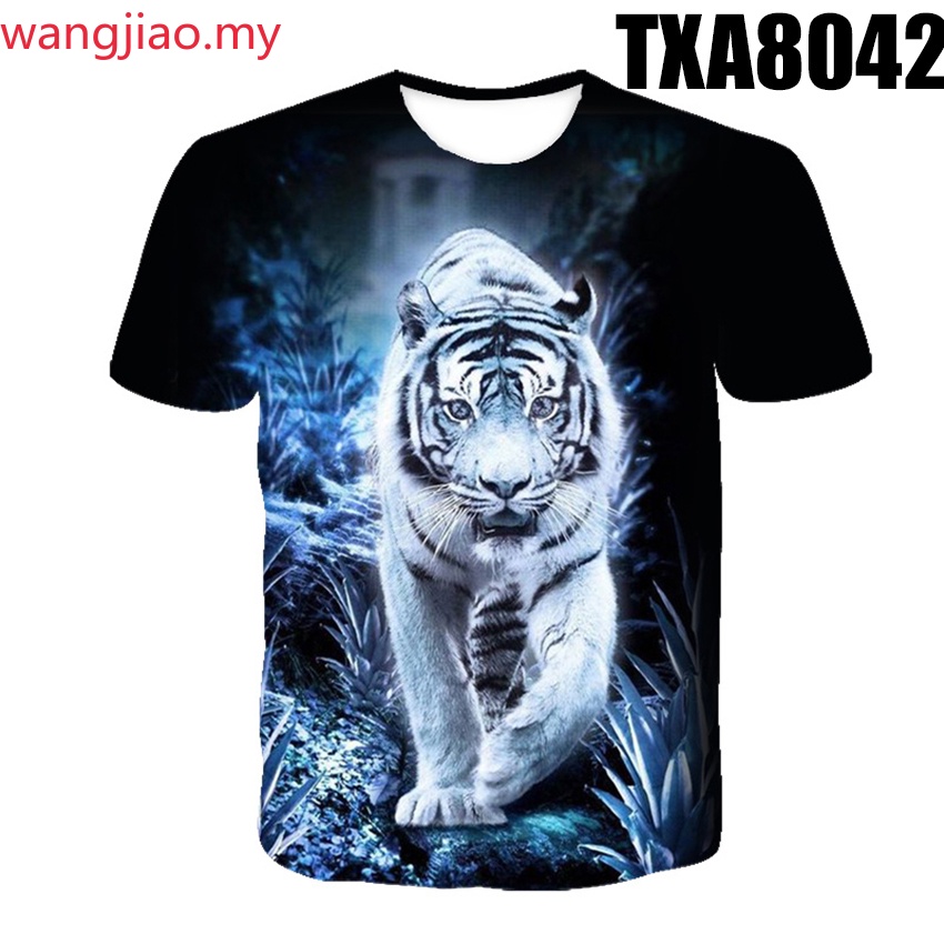 New Tiger T-Shirt Men Animals 3D Printed T-Shirt Hip Hop Cool Men's Clothing Fashion Leisure and comfortable breathable T-Shirt