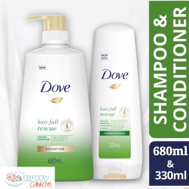 Dove Nutritive Solutions Hair Fall Rescue Shampoo 680ml Conditioner 320ml Shopee 2598