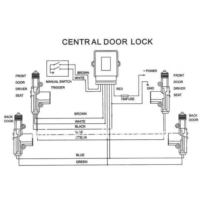 Universal 5 Wire Door Lock Actuator Wiring Diagram from cf.shopee.com.my