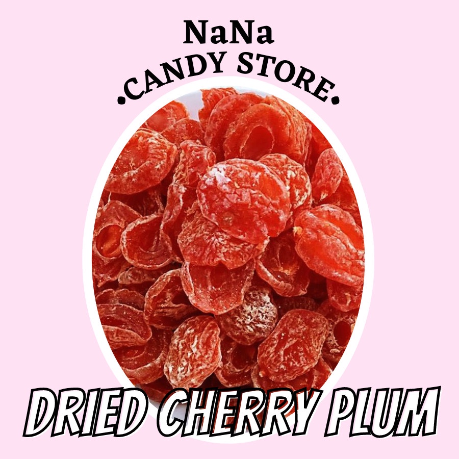 Dried Cherry Plum Seedless Asam Manis Kering Ceri Merah Kuning 100g