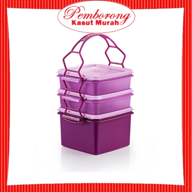 🔥HOT ITEM🔥 Tupperware Triffin Delight Set / Purple Series