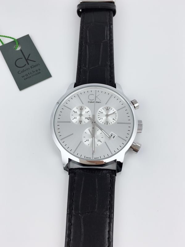 ck leather belt watch