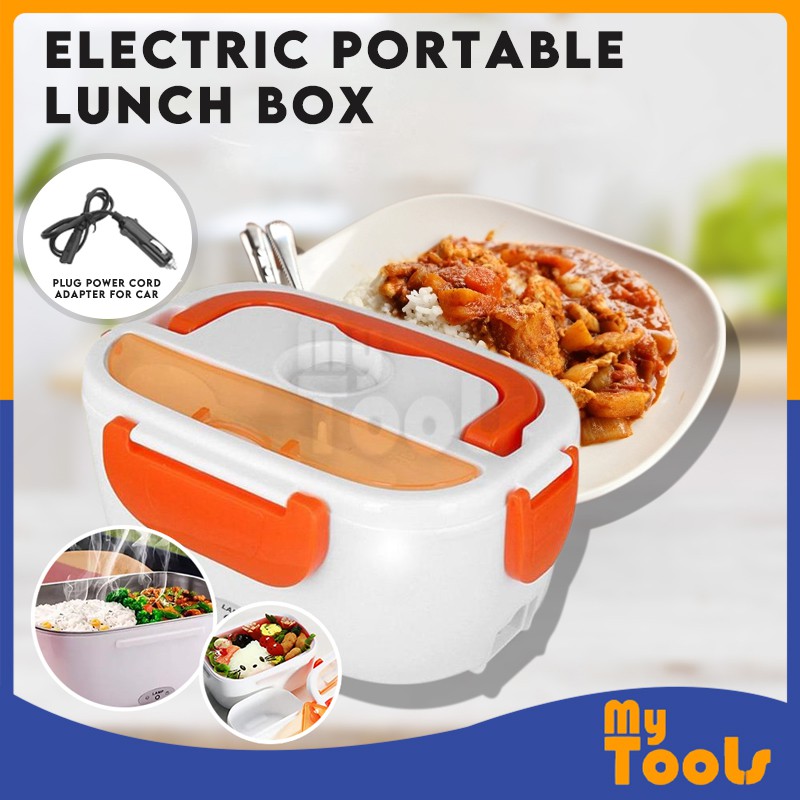 Mytools Electric Portable Lunch Box Food Container Warmer Cooker Heater Steamer With Car Cable Usage Plug Only