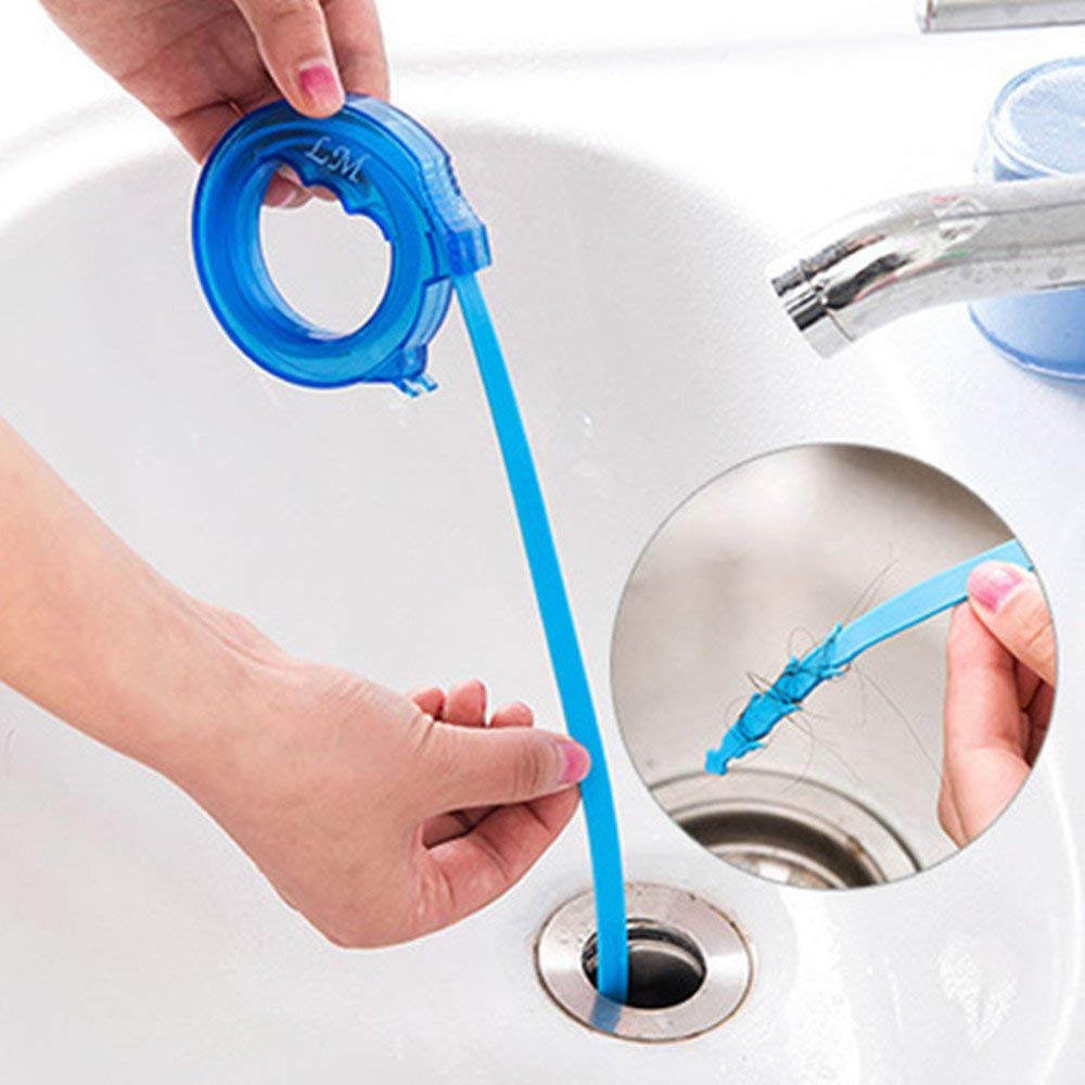 3x Drain Cleaner Hair Drain Clog Remover Catcher Auger Plumbing