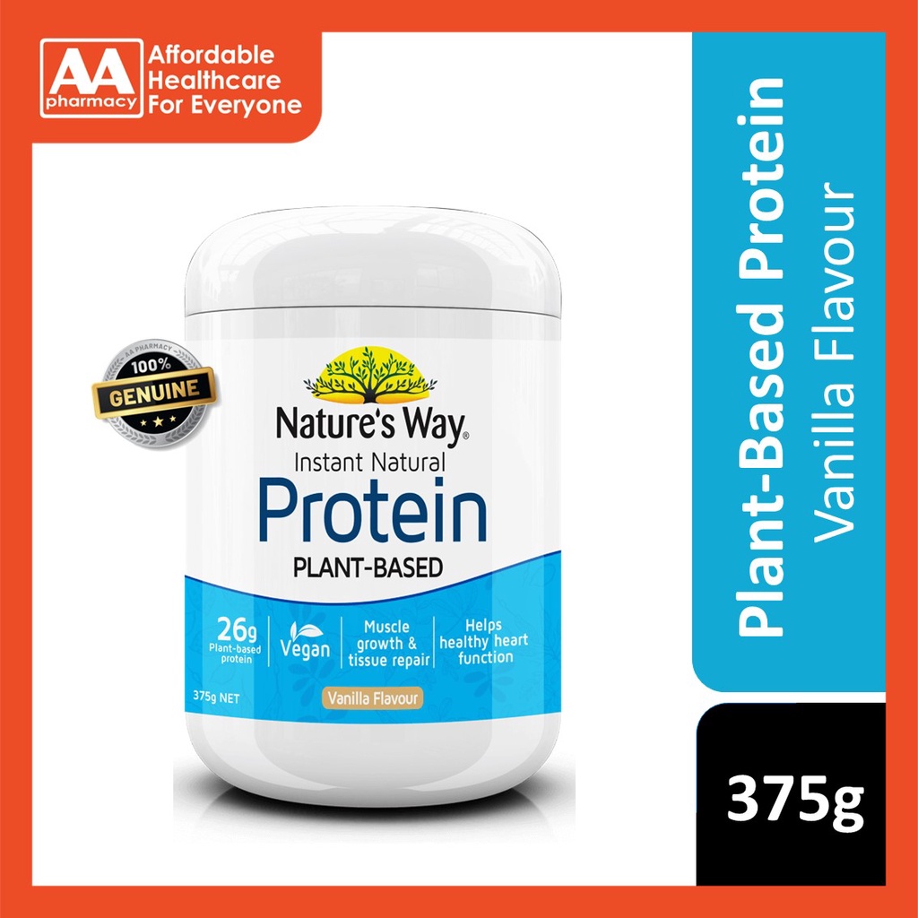 NATURE'S WAY INSTANT NATURAL PROTEIN VANILLA FLAVOUR (375GM) Shopee