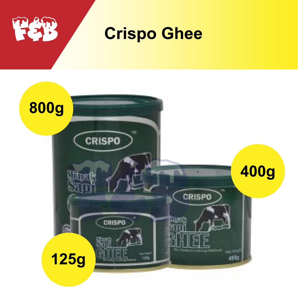 *HALAL* Crispo GHEE Minyak Sapi125g/400g/800g Shopee Malaysia
