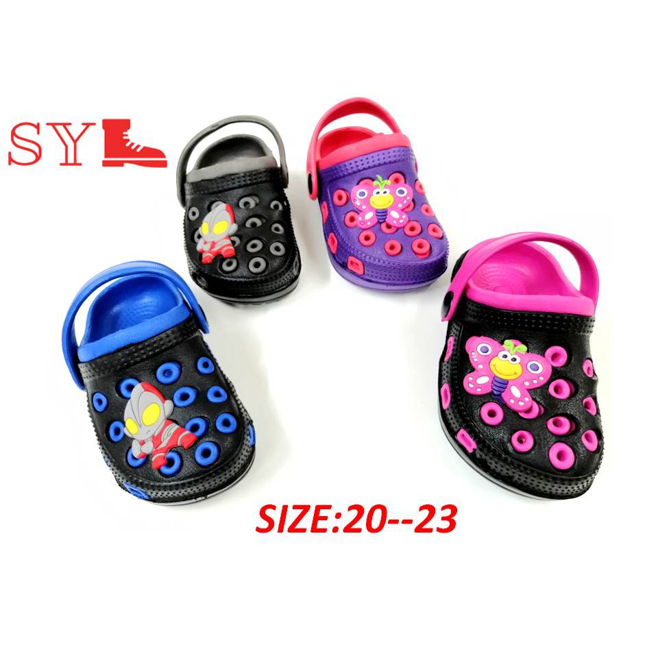 Sy Shoes Ms 3244 23 Crocs Baby And Children S Shoes Ready Stock Kids Eva Slip On Sandals Baby Clog Sandals Shopee Malaysia