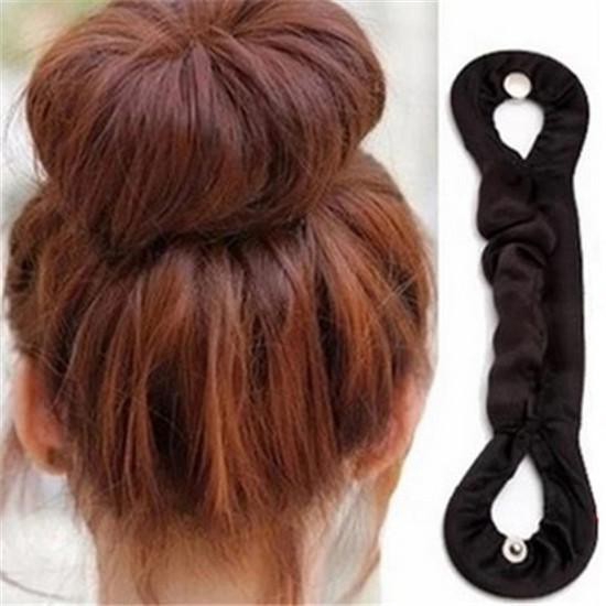 Ready Stock Women S Magic Cloth Wrapped Hair Donut Bun Clip Hair