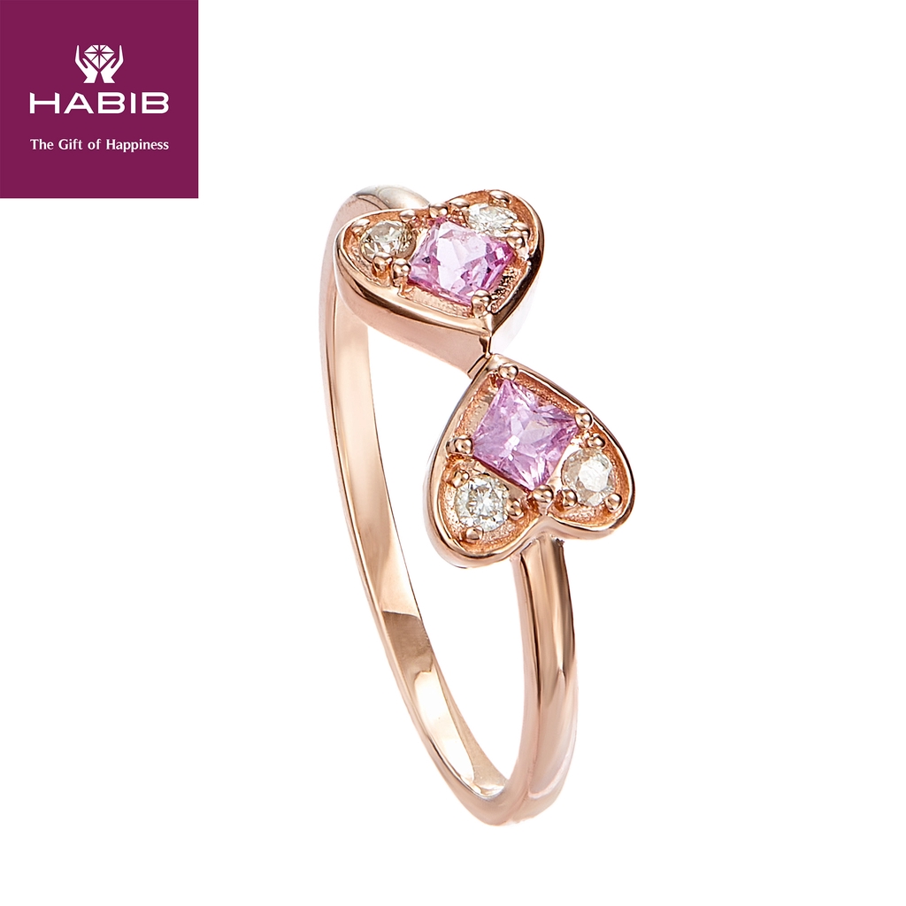 HABIB Chic Collection Mini Love Pink Sapphire Gemstone Ring in Rose ...