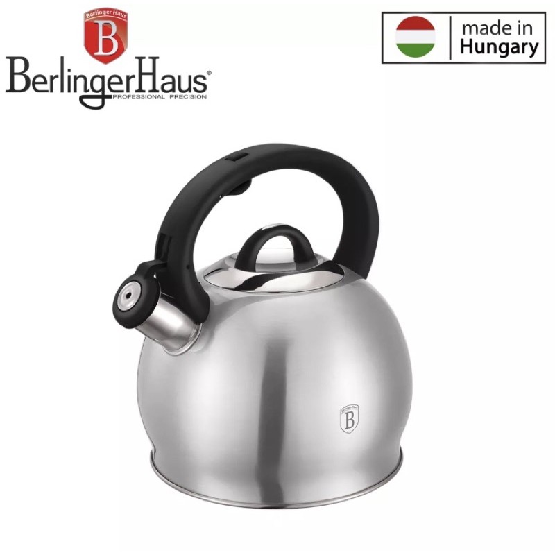 berlinger haus 3l stainless steel whistling kettle