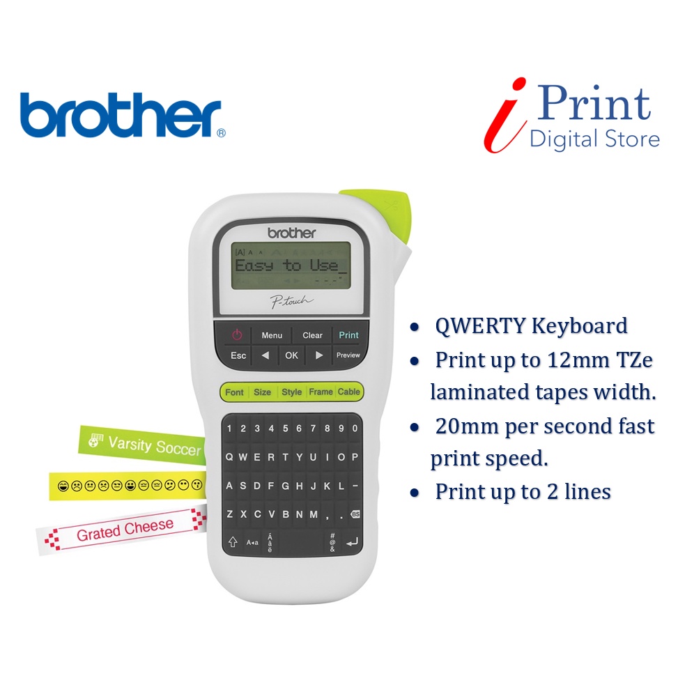 [FREE RM10 AEON VOUCHER] Brother PTH110 PTouch Portable Label Maker