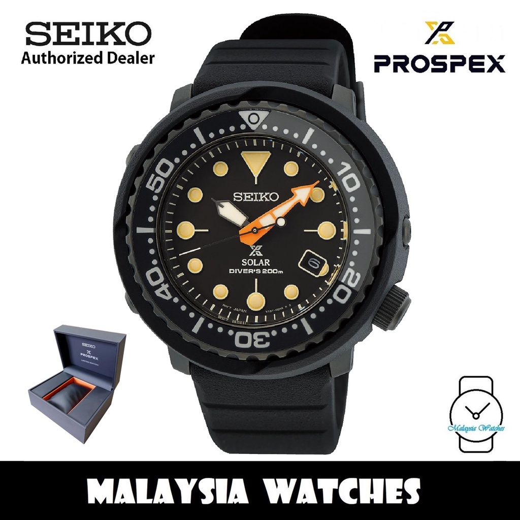 Seiko Prospex SNE577P1 Black Series Tuna Limited Edition 5000 PCs Solar  Power Silicone Strap Diver's 200M Watch | Shopee Malaysia
