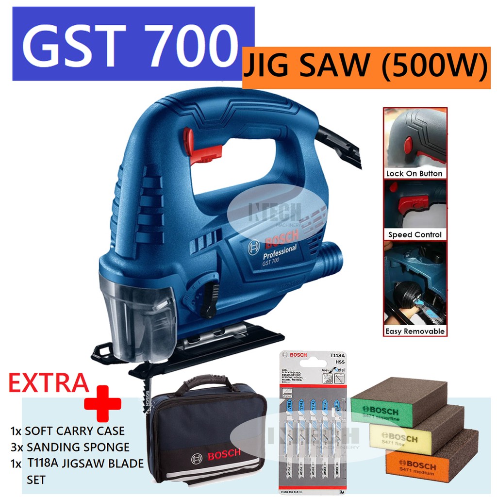 Bosch Gst 700 Jig Saw 500w Professional Electric Gst700 C W