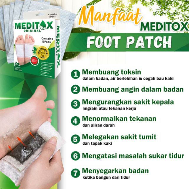 Meditox Asli Tampal Kaki Buang Toksin Dalam Badan Shopee Malaysia