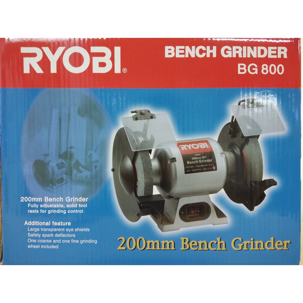 Ryobi 200mm Bench Grinder | brebdude.com