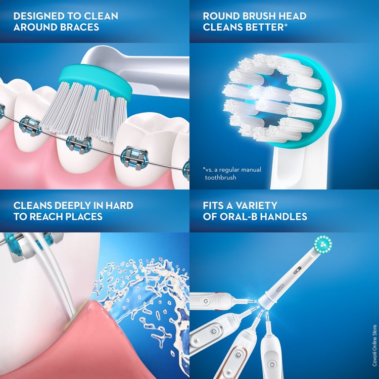 oral b orthodontic toothbrush head
