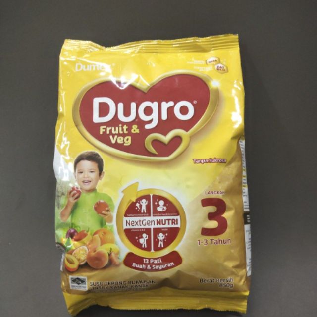 Dumex Dugro 3 Fruit Veg 850gm Shopee Malaysia