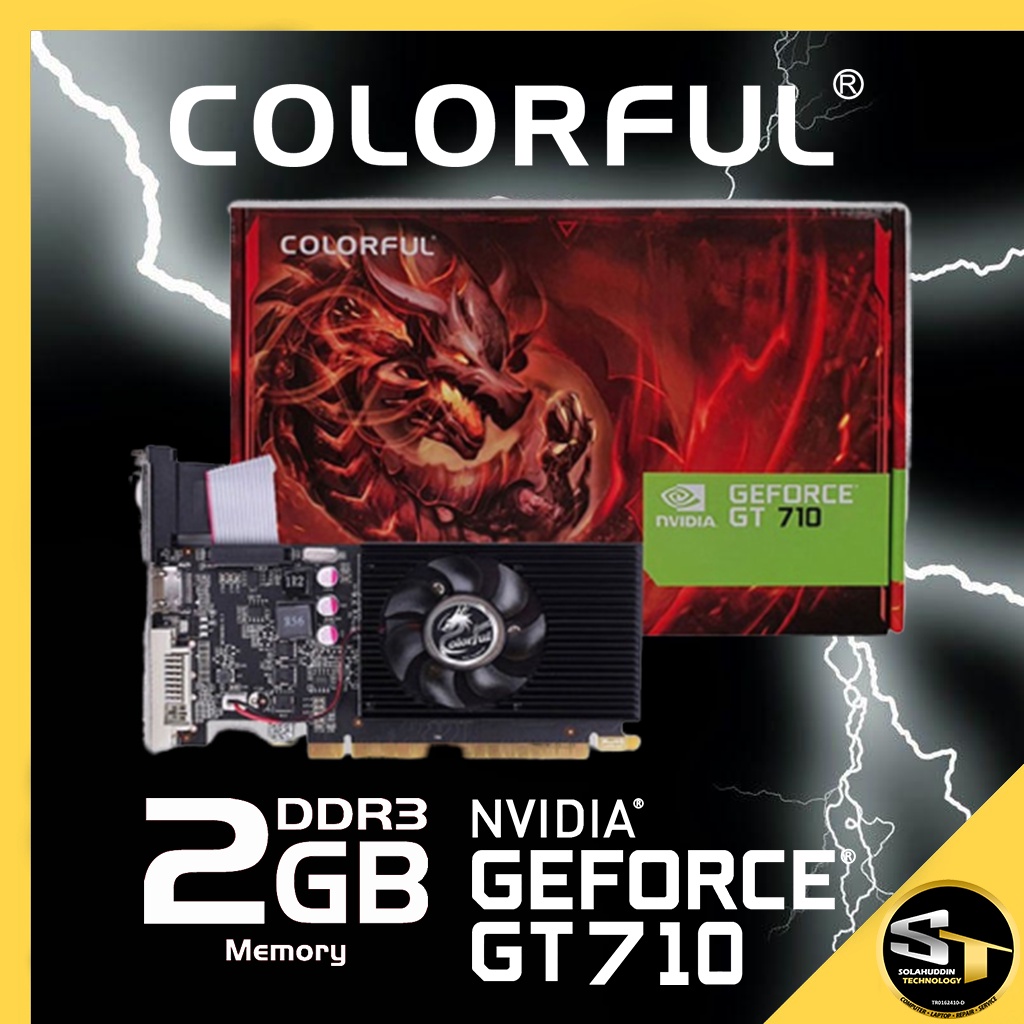 COLORFUL GEFORCE GT710 2GB DDR3 Graphic Card | Shopee Malaysia