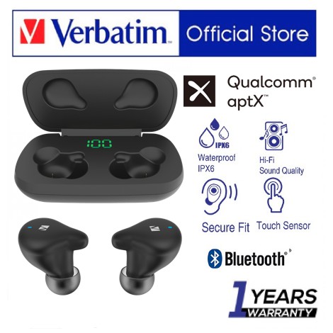 verbatim bluetooth 5.0 tws earbud