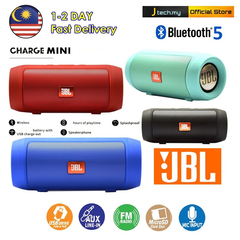 🔥EXTRA Bass JBL Charge Mini 3+ Portable Mini Speaker with Bluetooth