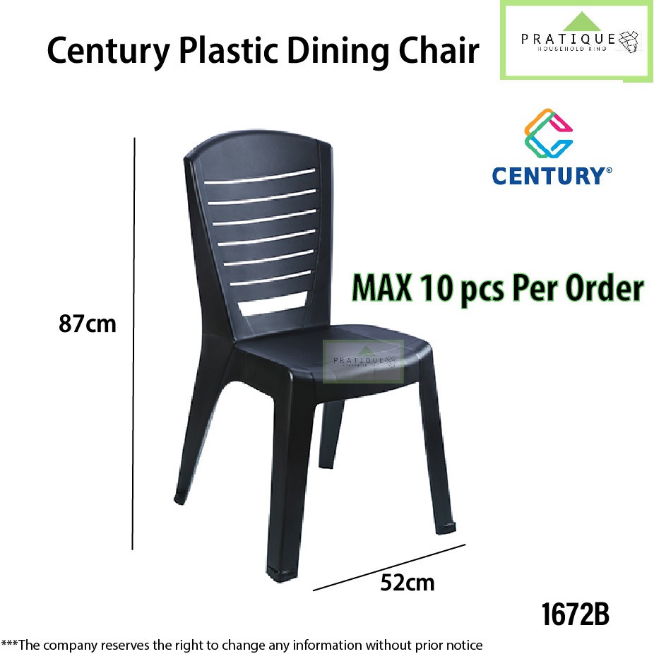 Century Plastic Dining Chair 1672B LH Brand Plastic 