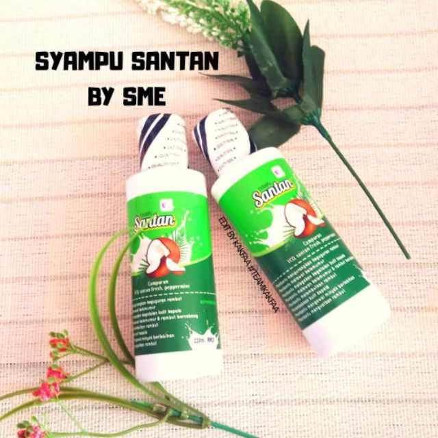 SYAMPU SANTAN syampu rambut kelemumur kering gugur 110ml shampoo santan