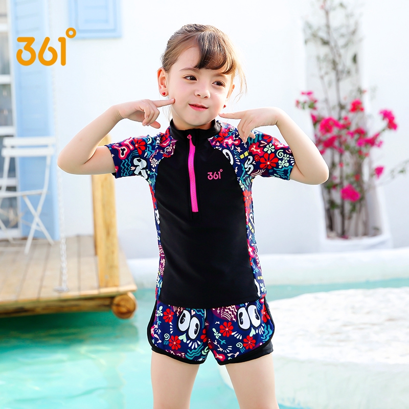 361 children's swimsuits girls' split swimsuits for big children ...