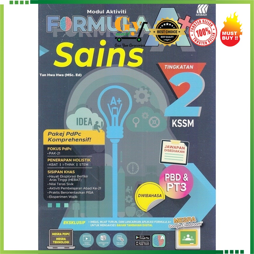 Buy Modul Aktiviti Formula A+  SAINS (Dwibahasa) Tingkatan 2