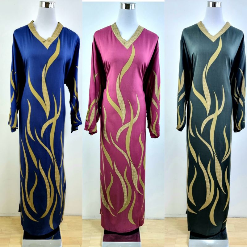 PEMBORONG KAFTAN KELAWAR LENGAN PANJANG/ BAJU KAFTAN TANGAN PANJANG