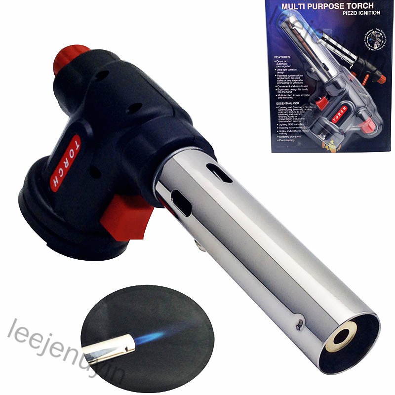 leejenuyin Multipurpose Barbecue Cooking Baking Butane Burner Electronic Ignition Fire Blow Torch