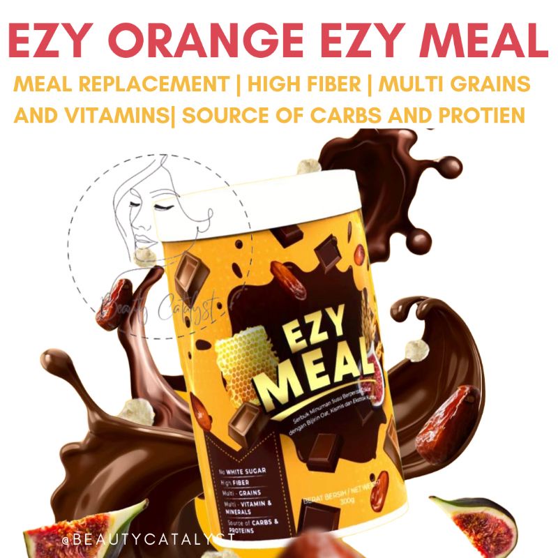 (READY STOCK) Ezy Orange Ezy Meal Replacement High Fiber Oat Drink