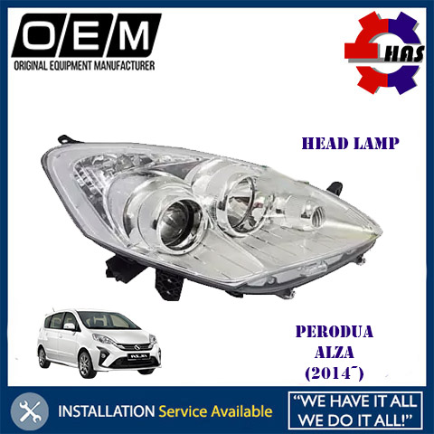 Perodua Alza Head Lamp 2014 Lampu Depan Besar 100 New