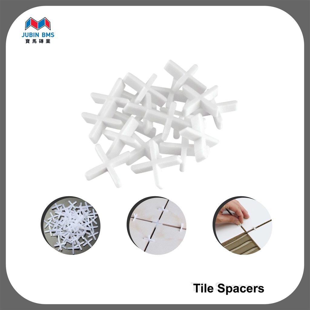 BMS 100 pcs Mosaic Tile Cross & Tile Spacers (1.0mm, 2.0mm, 3.0mm