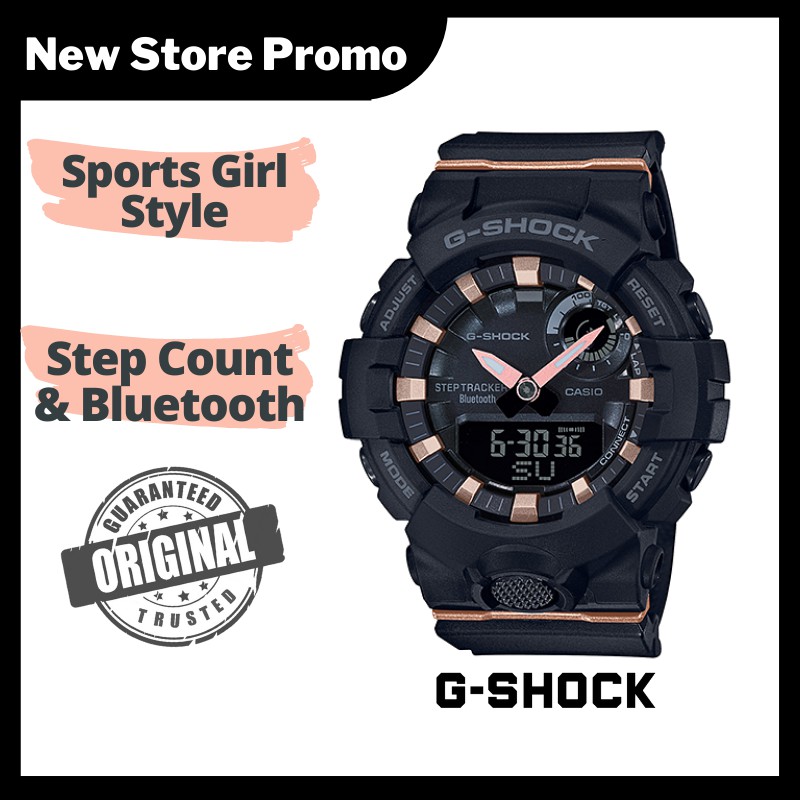 Casio G Shock Bluetooth Matte Black Digital Sports Women Watch Gma B800 1a With Step Tracker G Squad Shopee Malaysia