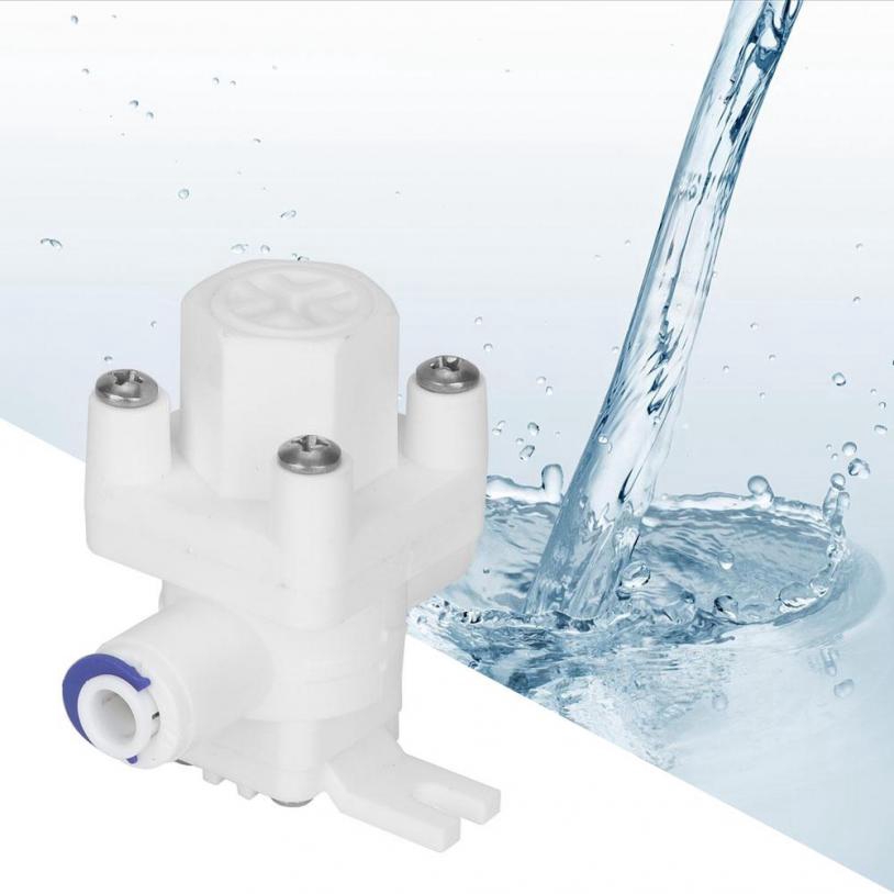 1/4 Universual Tube Quick Fitting Protection Valve for Water Filters Pressure Regulator 0.2-0.25 Mpa Quick Connect RO Fitting Reverse Osmosis Water Pressure Reducer Protection 