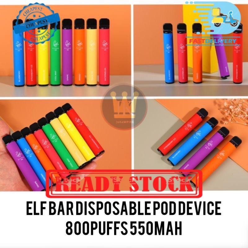 100 % elf bar disposable pod 800 puff 550 mah with mystery gift | BeeCost
