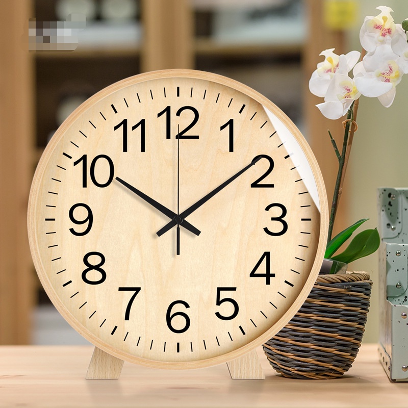 stand bracket wall clock decoration home living room bedroom ornaments Nordic creative simple modern stylish concise desktop pendulum table clock